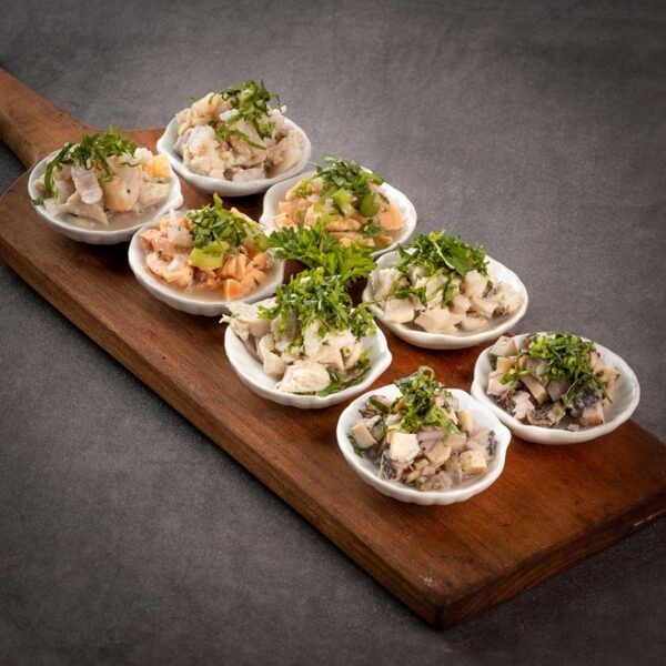 Bocados de Mix de Ceviche