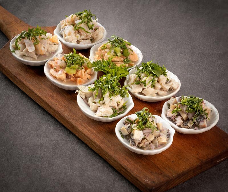 Bocados de Mix de Ceviche