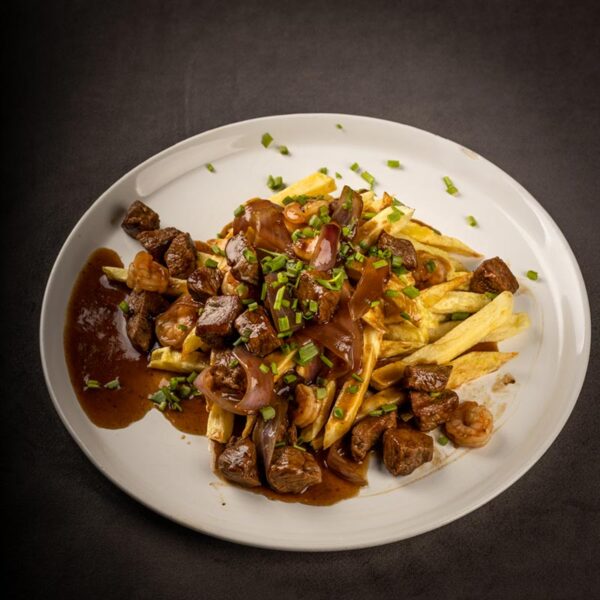 Tabla Lomo Salteado con Camarones