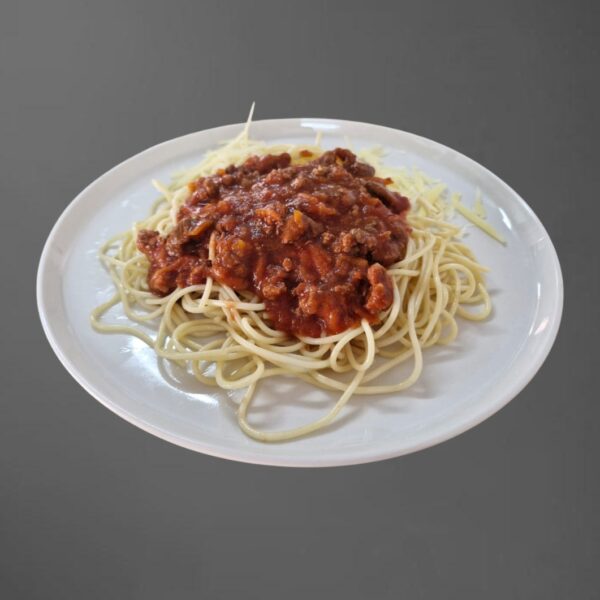 Spaghetti en salsa boloñesa.